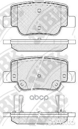 Колодки тормозные дисковые toyota verso 09- PN