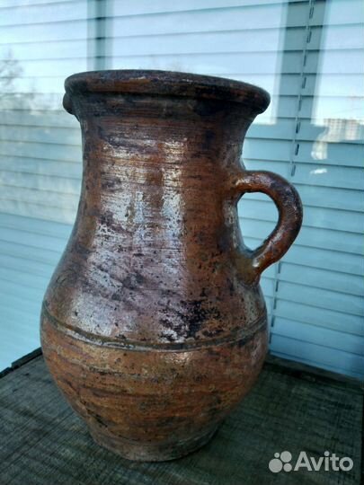 Старая тарелка, кувшин,молочник, кринка, горшок