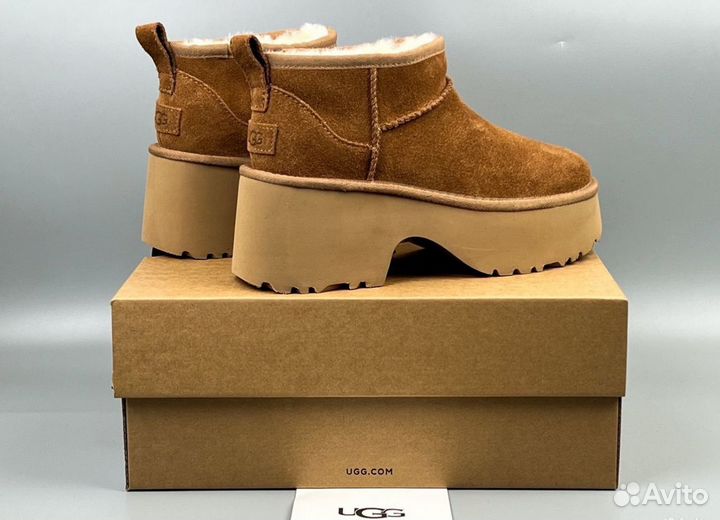 Угги UGG Classic Ultra Mini New Heights Chestnut
