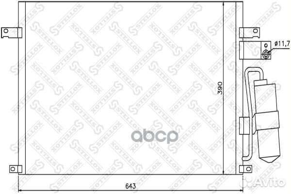 1045385SX радиатор кондиционера Chevrolet Epic