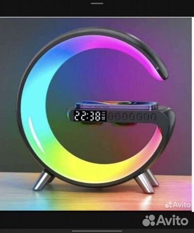 Беспроводная зарядка/bluetooth колонка /часы/Лампа