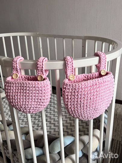 Набор из 2 корзинок на кроватку
