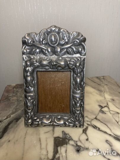 Рамка для фото серебрение. Винтаж