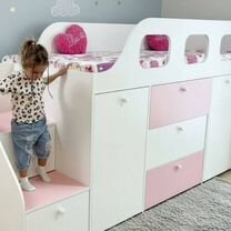 Детская кровать максимум места для хранения