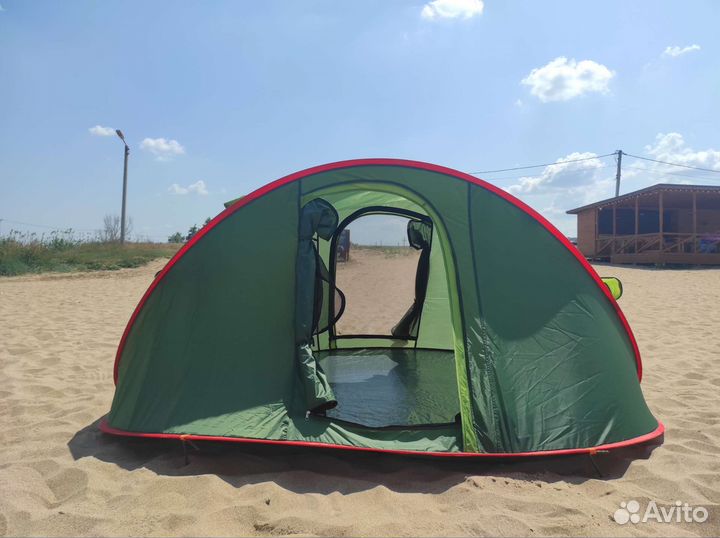 Палатка пляжная 4-х местная самораскладывающаяся