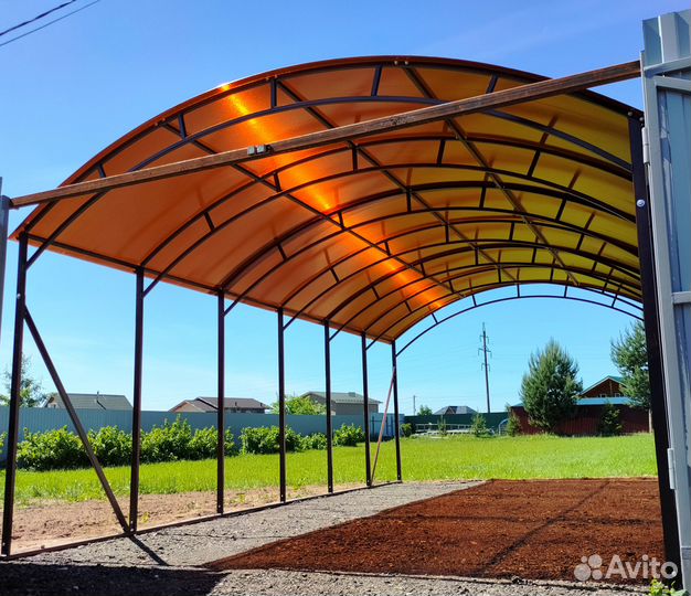 Нaвеc из поликaрбоната 3,65 х 6,00м