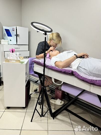 Кольцевая лампа со штативом