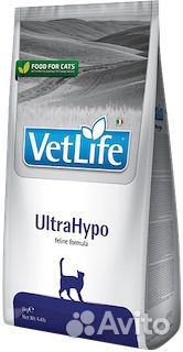 Vet Life UltraHypo Feline Formula, Farmina, 2000 g