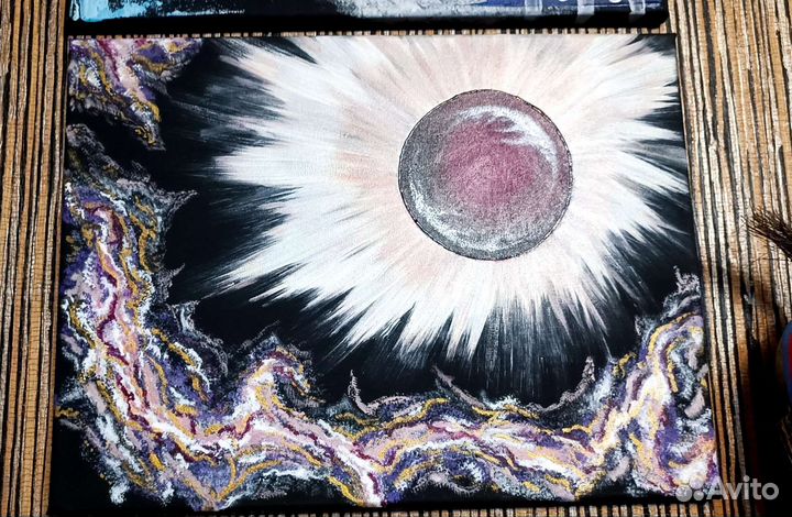 Картина акрилом на холсте