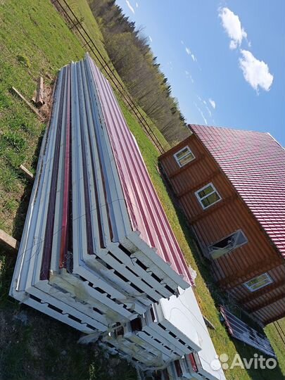 Сендвич панели кровельные бу