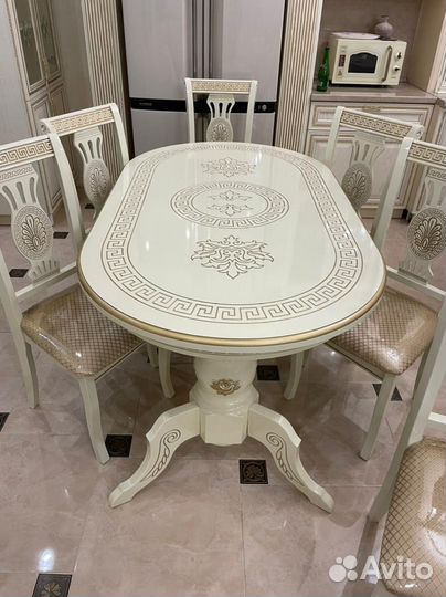 Стол стулья лапка