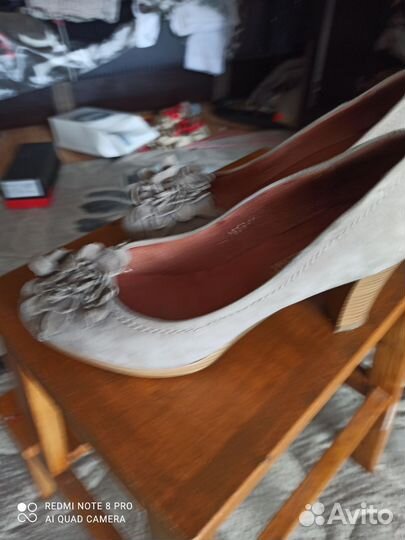 Туфли женские 38 размер, натуральная замша