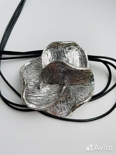 Кулон, подвеска, колье «Цветок» - бижутерия