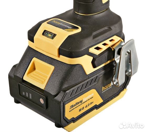 Шуруповерт Hanskonner 1BatterySystem HCD18165BLI