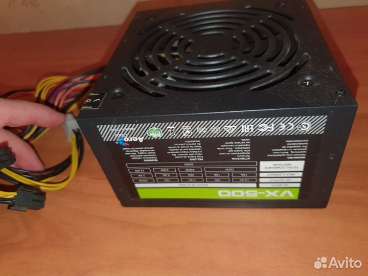 Блок питания aerocool vx plus 500w