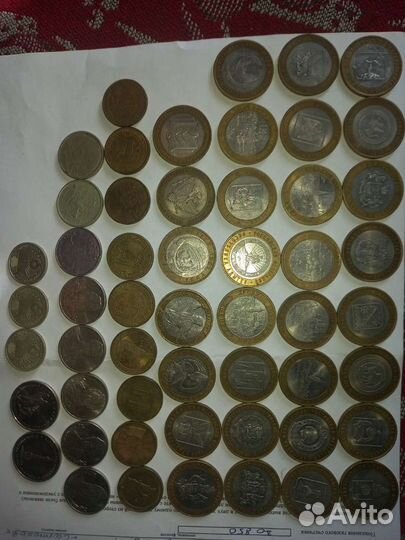 Коллекция юбилейных монет 10,5,2 р