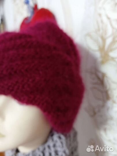 Шапка мохеровая