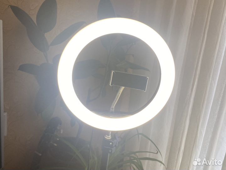 Кольцевая лампа 26 см RGB со штативом