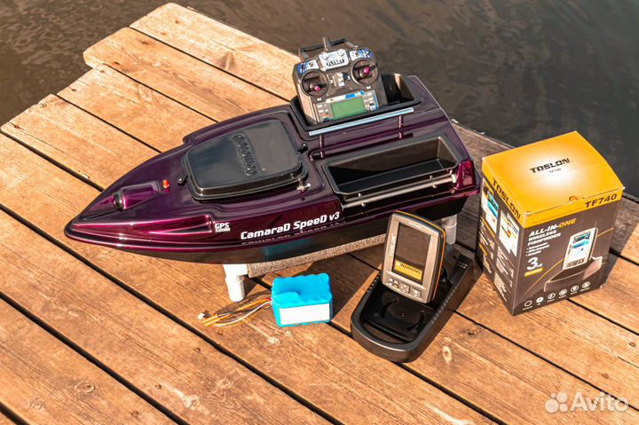 Прикормочный кораблик автопилот,TF740,21А