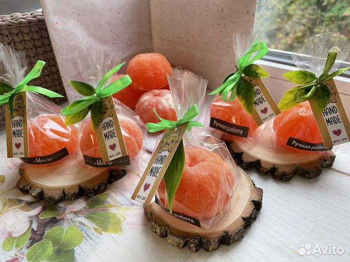 Мандарины, мыло ручной работы