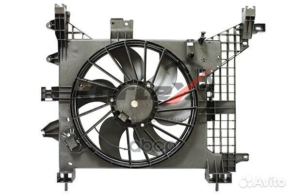 Вентилятор радиатора renault duster 10- A/C+ (с