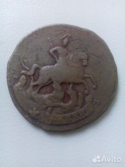 2 копейки 1788г.из монеты 4 копейки 1762г