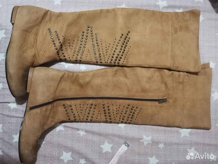 Сапоги ботфорты 38-39 размер