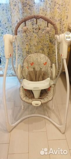 Детские электро качели graco