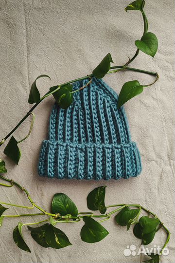 Зимняя объемная шапка