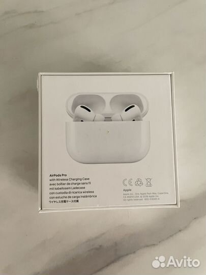 Коробка он наушников airpods