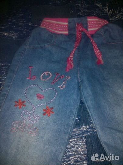 Джинсы легкие для девочек