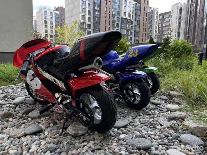 Минибайк детский бензин/электро новый