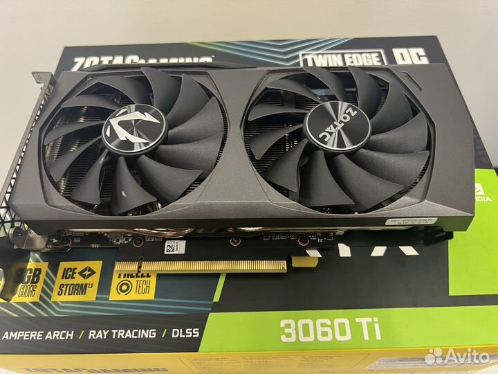 Видеокарта RTX 3060 Ti Twin edge OC 8 gb Zotac