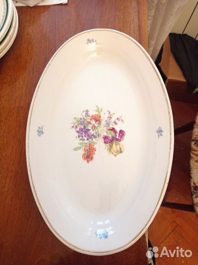 Блюдо фарфор Дулево СССР