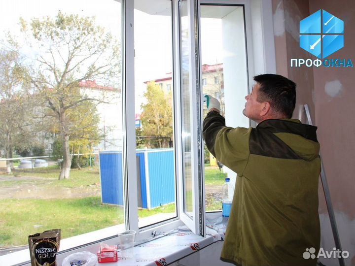 Остекление балконов пвх Rehau Новое / с Установкой