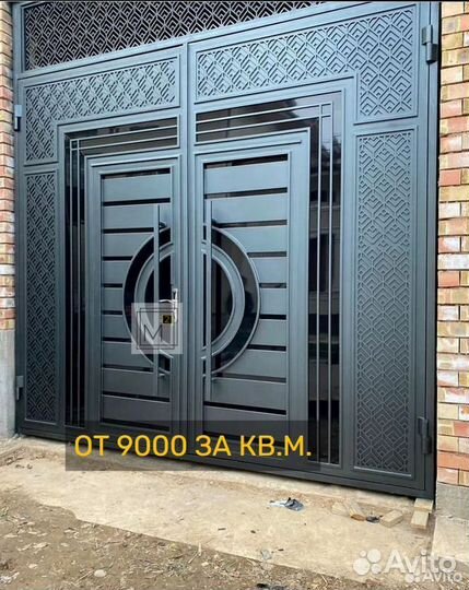 Ворота в Каспийске в совершенном дизайне