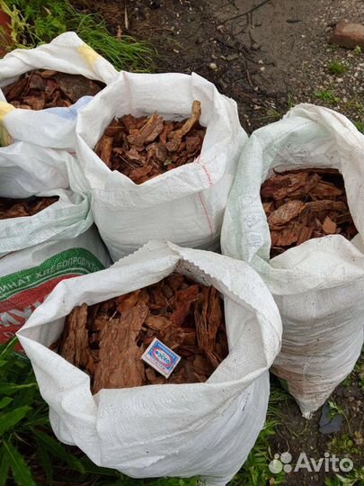 Кора сосны мульча