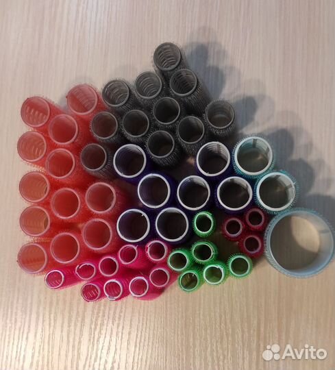 Бигуди липучки- 51шт, бигуди бумеранги -12 шт