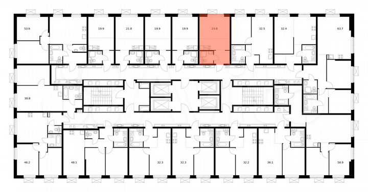 Квартира-студия, 23,8 м², 16/33 эт.