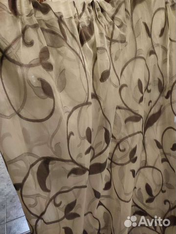 Гардина цельная органза ш. 5, в2. 40