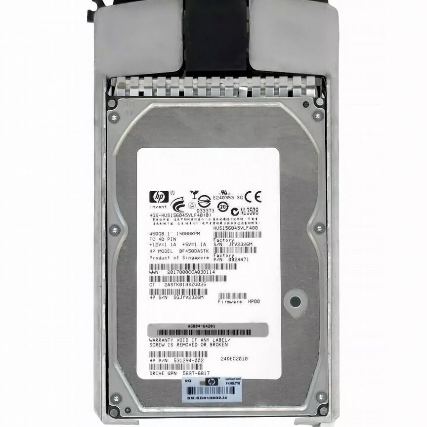 [531294-002] Жесткий Диск Hp Bf450dastk 450gb Fibre Channel 531294-002