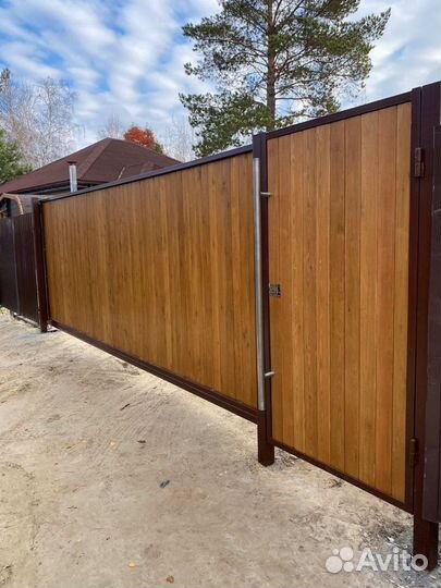 Откатые ворота. Сдвижные ворота