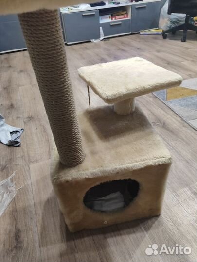 Когтеточка домик для кошки бу