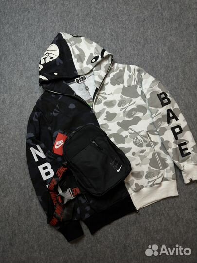 Толстовка на молнии Bape Shark