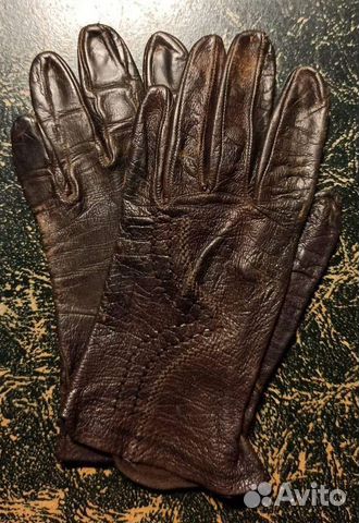 Перчатки женские кожаные