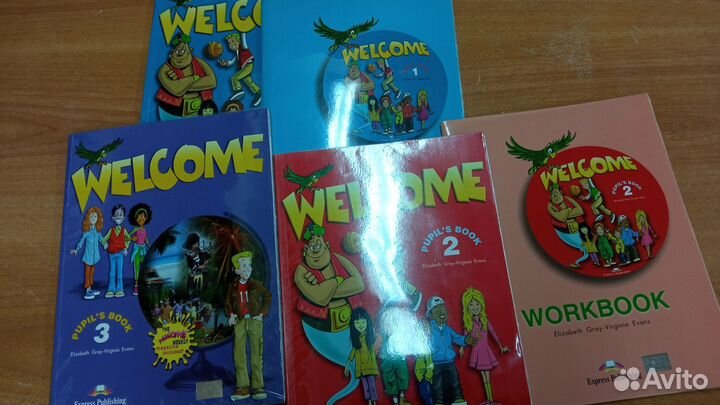 Учебники и раб. тетр. Welcomе 1,2,3