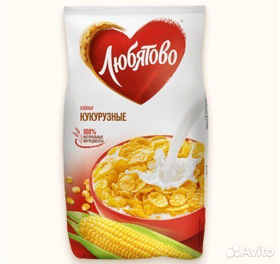 Готовый завтрак Любятово Кукурузные хлопья 300г
