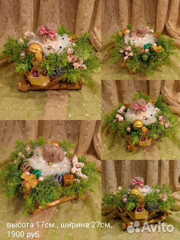 Елка новогодняя, украшения, подарки, декор