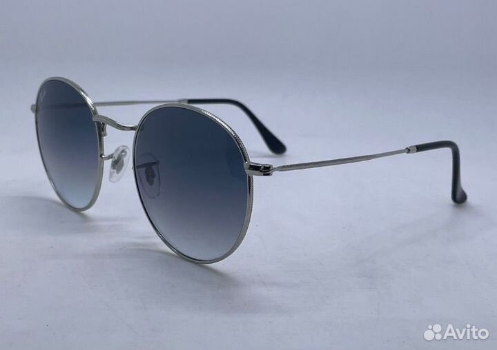 Очки ray ban round metal 53 пепельные