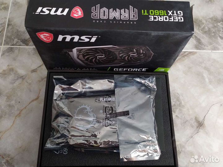 Видеокарта MSI 1660 Ti 6Gb на гарантии днс